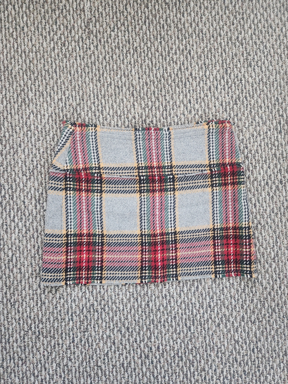 J. Crew Plaid Mini Skirt in Light Blue, Red, Black and Yellow